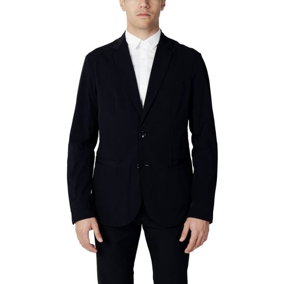 Armani Exchange Blue Cotton Men's Blazer